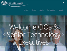 Tablet Screenshot of cio-coach.com